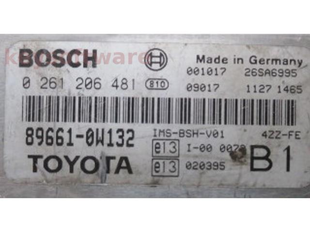 ECU Toyota Avensis 1.4 89661-0W132 0261206481 M4.6.2 {