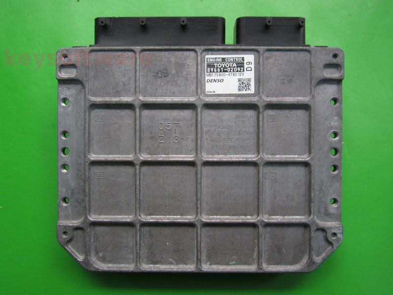 ECU Toyota Auris 2.0 89661-02D92 MB175800-4780