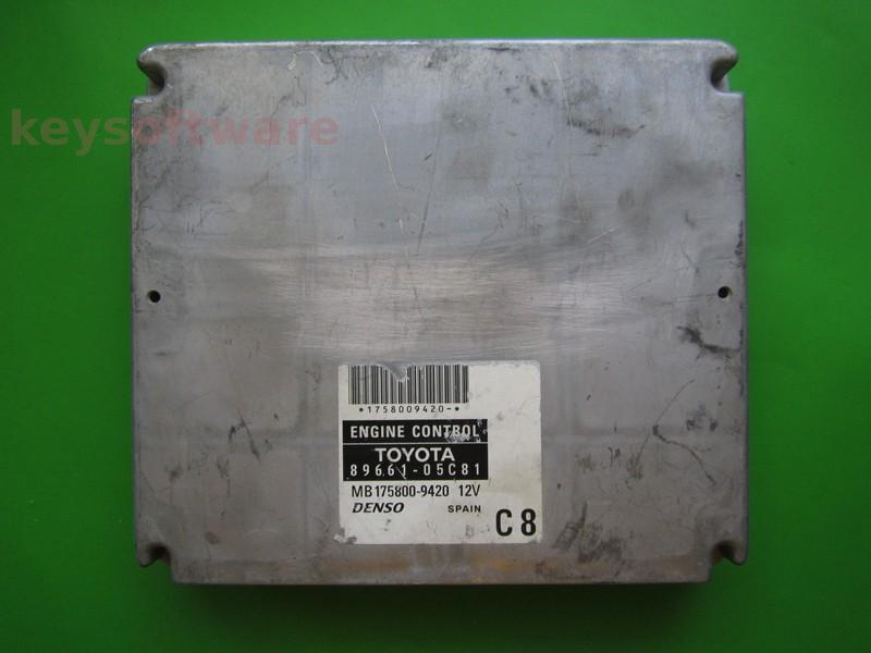 ECU Toyota Avensis 1.8 89661-05C81 MB175800-9420