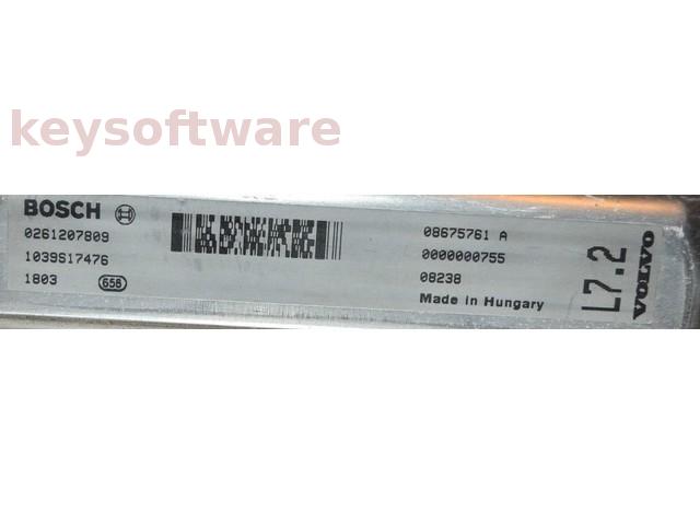 ECU Volvo XC90 2.9 08675761A 0261207809 ME7.0.1 {