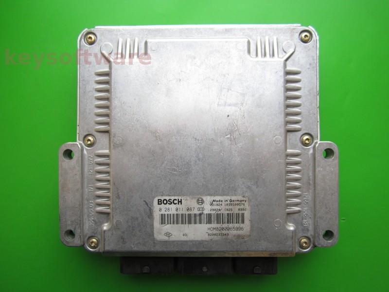 ECU Volvo V40 1.9DCI 8200233343 0281011087 EDC15C3