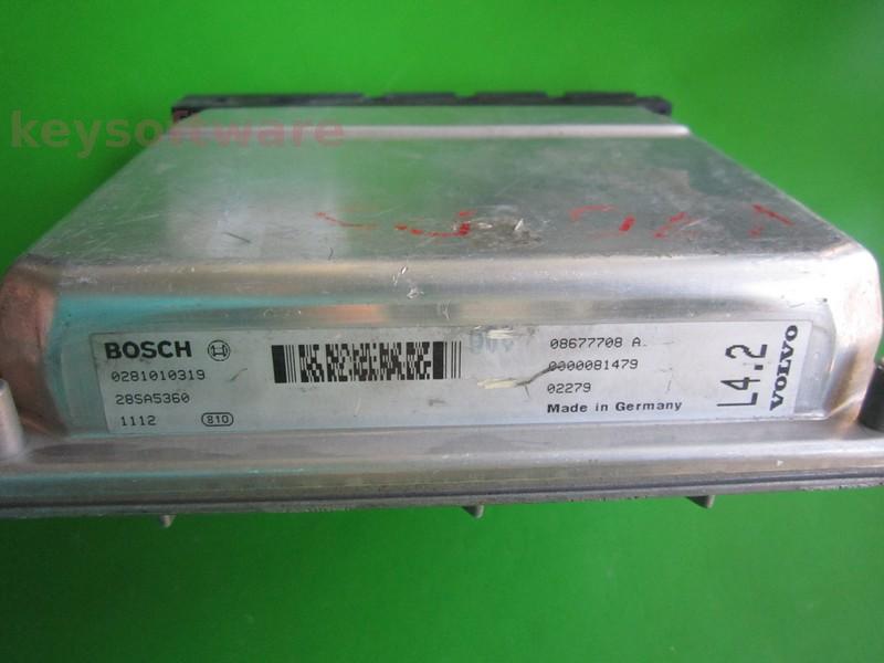 ECU Volvo S60 2.4TD 08677708A 0281010319 EDC15C11