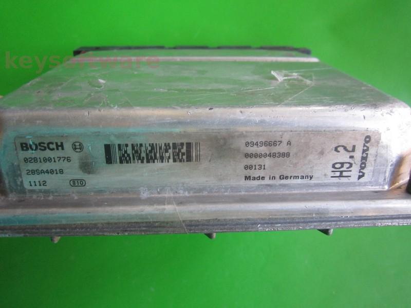 ECU Volvo S80 2.5TDI 09496667A 0281001776 MSA15.8