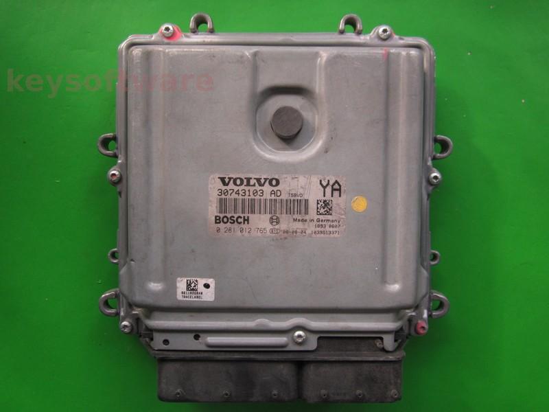 ECU Volvo S80 2.4D 30743103AD 0281012765 EDC16C31