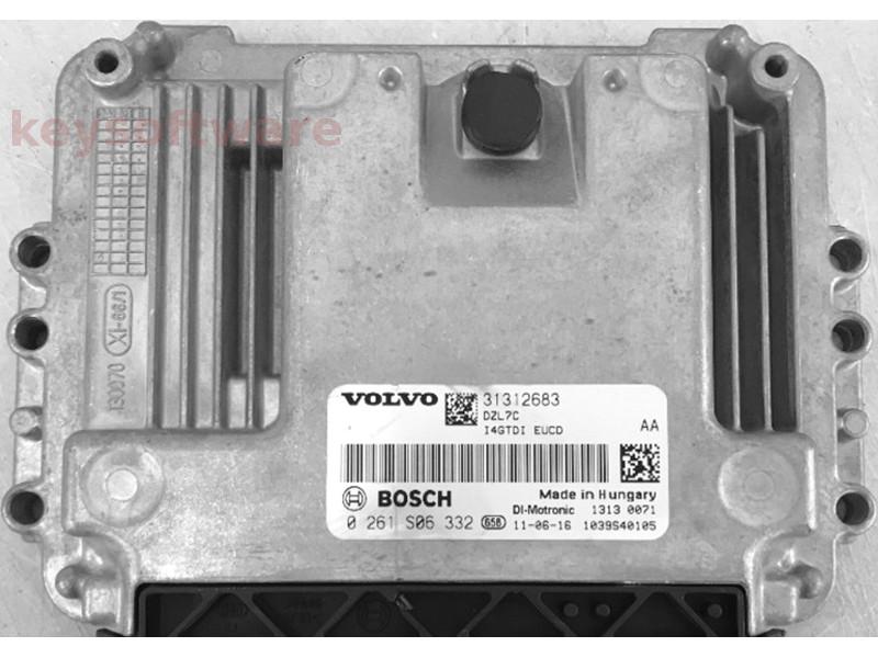 ECU Volvo XC60 2.0D 31312683 0261S06332 MED17.0 {