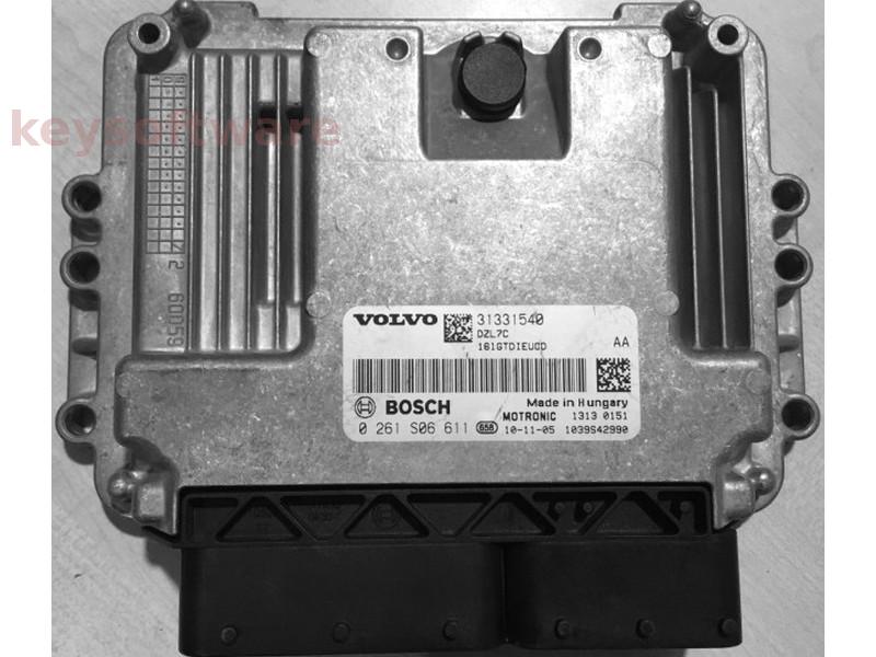 ECU Volvo S60 1.6 31331540 0261S06611 MED17.0 {