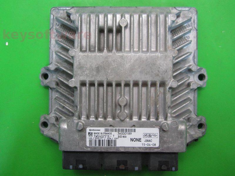 ECU Volvo V50 2.0DCI 36000189 5WS40251E-T SID803
