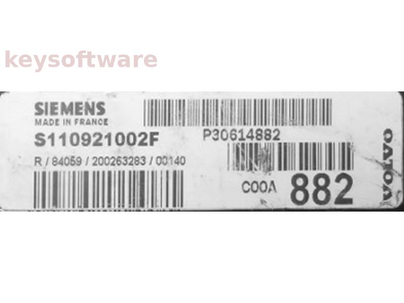 ECU Volvo S40 1.6 P30614882 S110921002F EMS2000 {