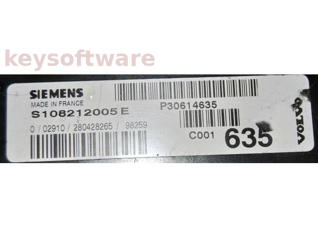 ECU Volvo S40 2.0 P30614635 S108212005E EMS2000 {