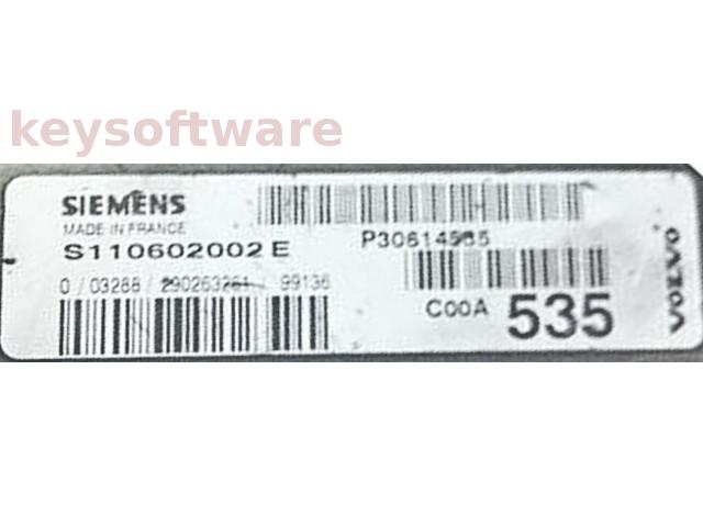 ECU Volvo V40 1.8 P30614535 S110602002E EMS2000 {
