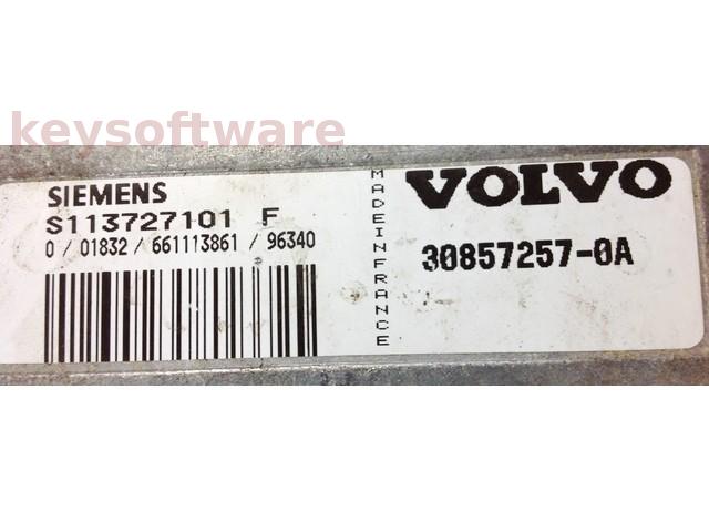ECU Volvo S40 2.0 30857257 S113727101F Fenix5 {