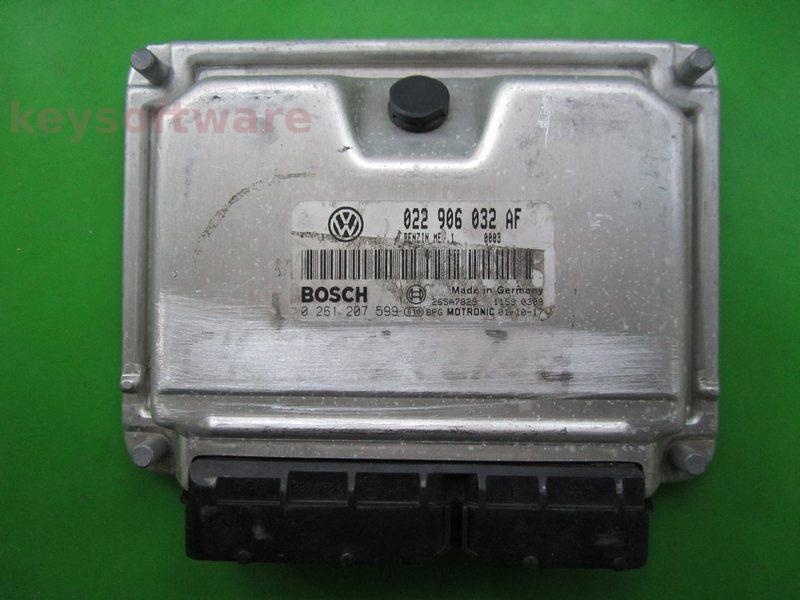 ECU VW EuroVan 2.8 022906032AF 0261207599 ME7.1