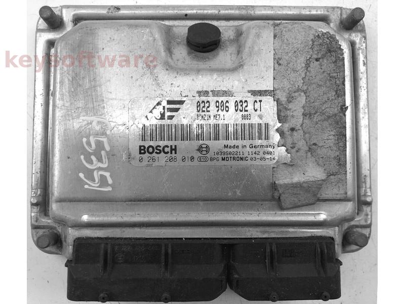 ECU Seat Alhambra 2.8 022906032CT 0261208010 ME7.1 {