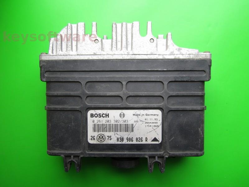 ECU VW Golf3 1.4 030906026R 0261203302 MA1.2.3