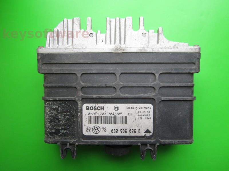 ECU VW Golf3 1.4 032906026E 0261203304 MA1.2.3