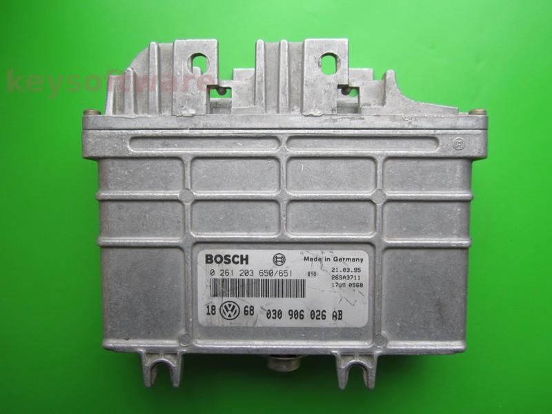 ECU VW Golf3 1.4 030906026AB 0261203650 MA1.2.3