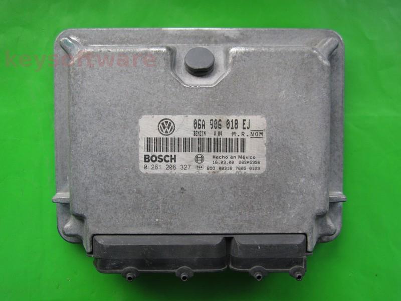 ECU VW Beetle 2.0 06A906018EJ 0261206327 M5.9.2 AQY