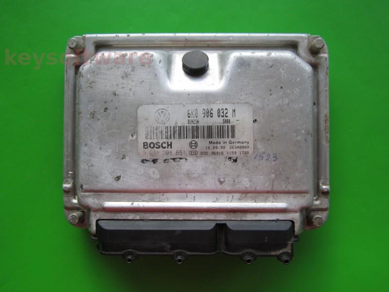 ECU VW Caddy 1.4 6K0906032M 0261206651 ME7.5.10 ANW {