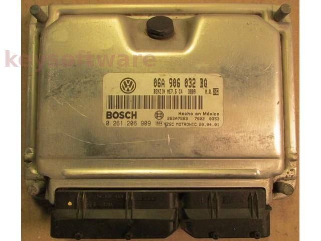 ECU VW Bora 2.0 06A906032BQ 0261206909 ME7.5 AVH {