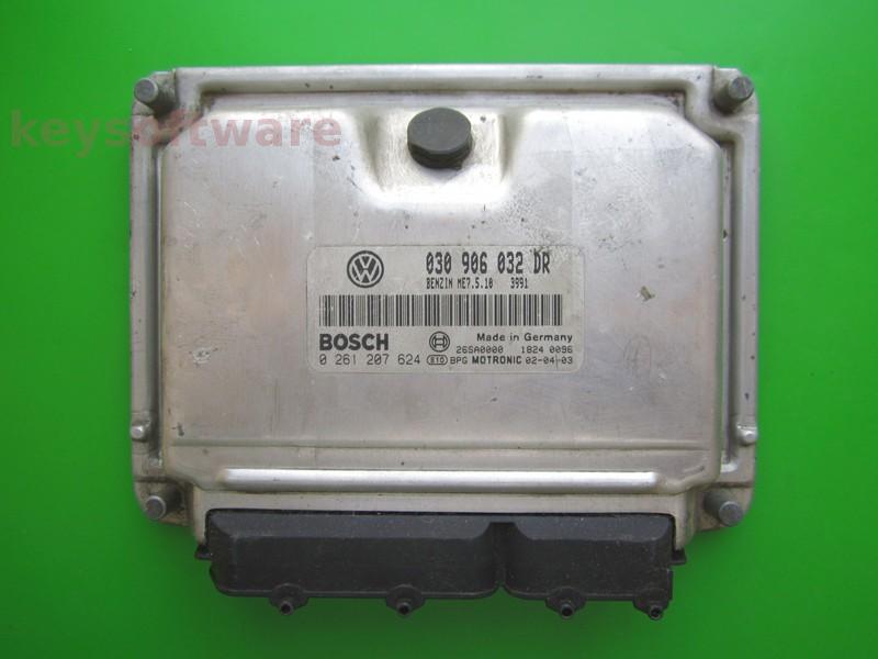 ECU Seat Arosa 1.0 030906032DR 0261207624 ME7.5.10 AUC {+