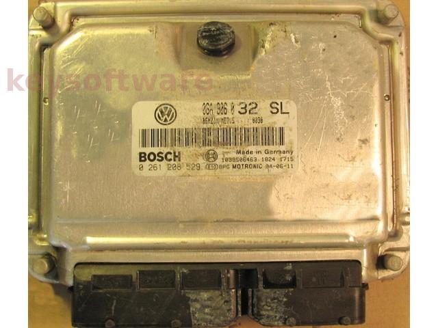 ECU VW Bora 1.8 06A906032SL 0261208529 ME7.5 AWP {