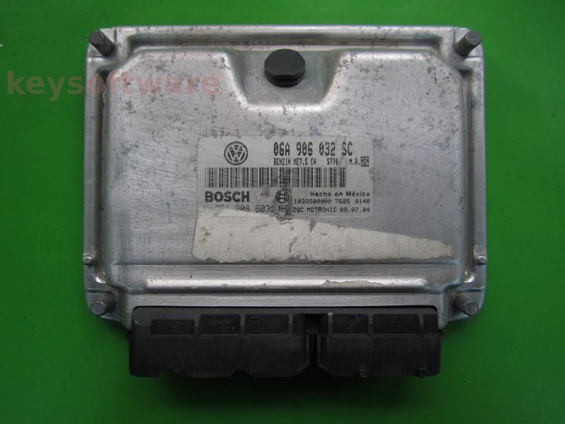 ECU VW Beetle 2.0 06A906032SC 0261208603 ME7.5 AZJ {+
