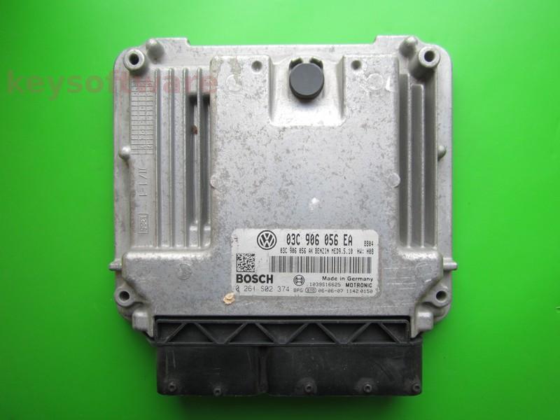 ECU VW Eos 1.6 03C906056EA 0261S02374 MED9.5.10 BLF H08+