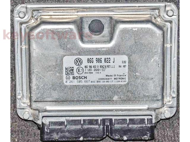 ECU VW Caddy 2.0 06G906022J 0261S05667 ME7.1.1 BSX{