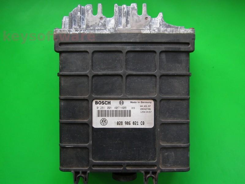 ECU VW Caddy 1.9TDI 028906021CQ 0281001407 EDC1.3.3