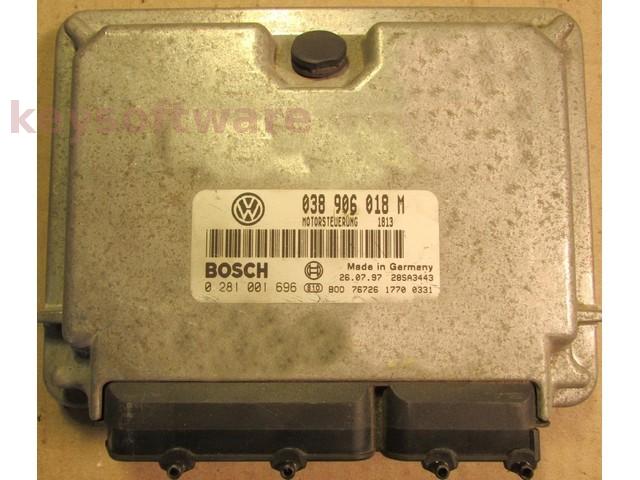 ECU VW Beetle 1.9TDI 038906018M 0281001696 EDC15V {