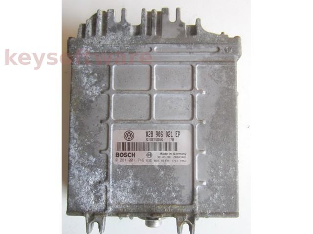 ECU VW Caddy 1.9TDI 028906021EP 0281001746 MSA15.5 ALE{