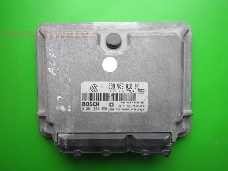 ECU VW Beetle 1.9TDI 038906018BK 0281001856 EDC15V ALH