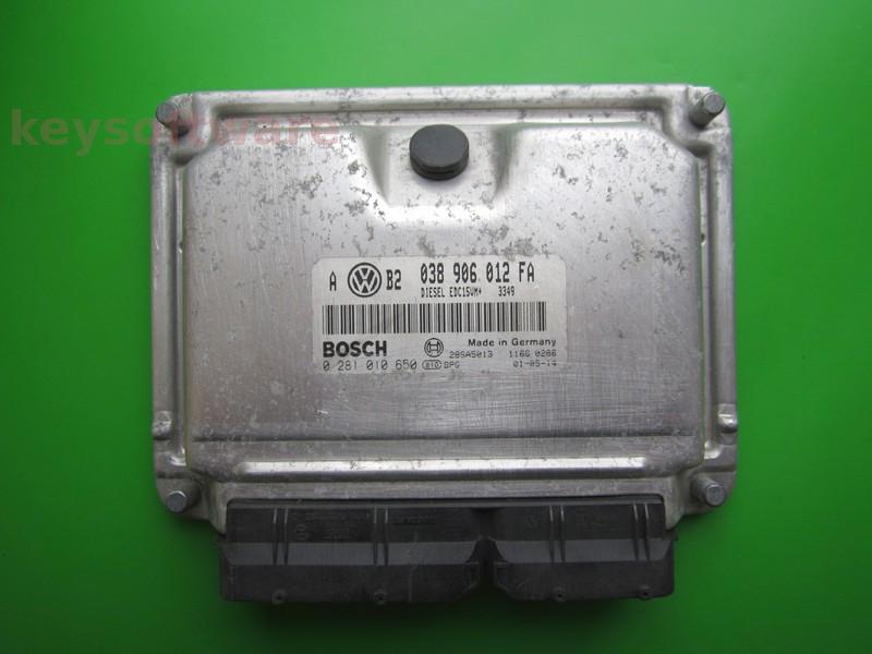 ECU VW Golf4 1.9TDI 038906012FA 0281010650 EDC15VM+ ALH }