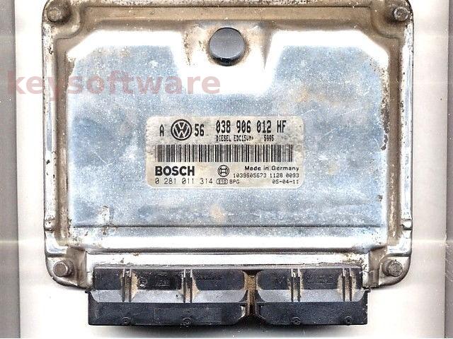 ECU VW Bora 1.9TDI 038906012HF 0281011314 EDC15VM+ ALH {+