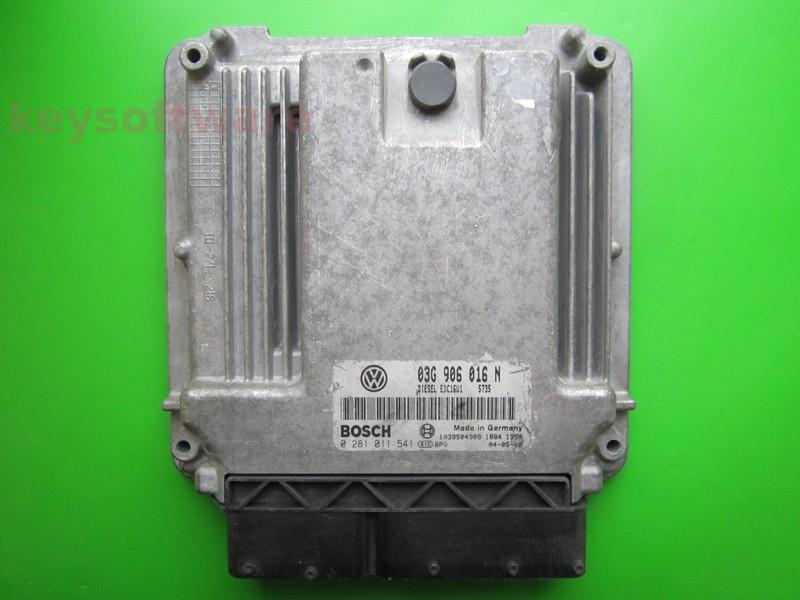 ECU VW Caddy 2.0SDI 03G906016N 0281011541 EDC16U1 BDJ }