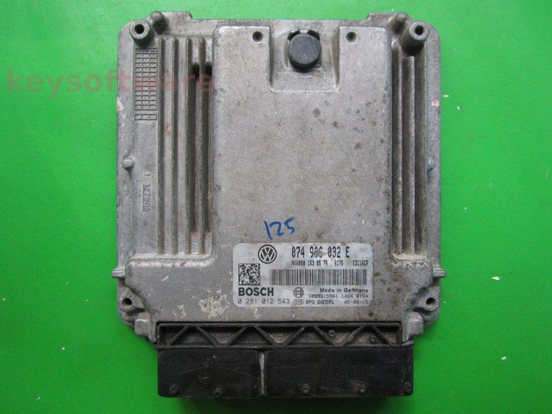 ECU VW Crafter 2.5TDI 074906032E 0281012543 EDC16CP34