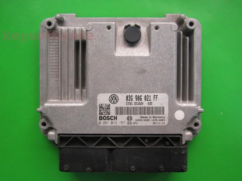 ECU VW Caddy 1.9TDI 03G906021FF 0281013157 EDC16U34 BLS