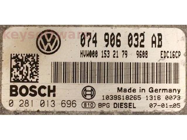 ECU VW Crafter 2.5TDI 074906032AB 0281013696 EDC16CP34 BJL{