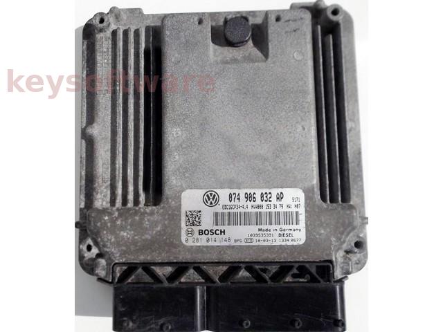 ECU VW Crafter 2.5TDI 074906032AP 0281014148 EDC16CP34 BJL{