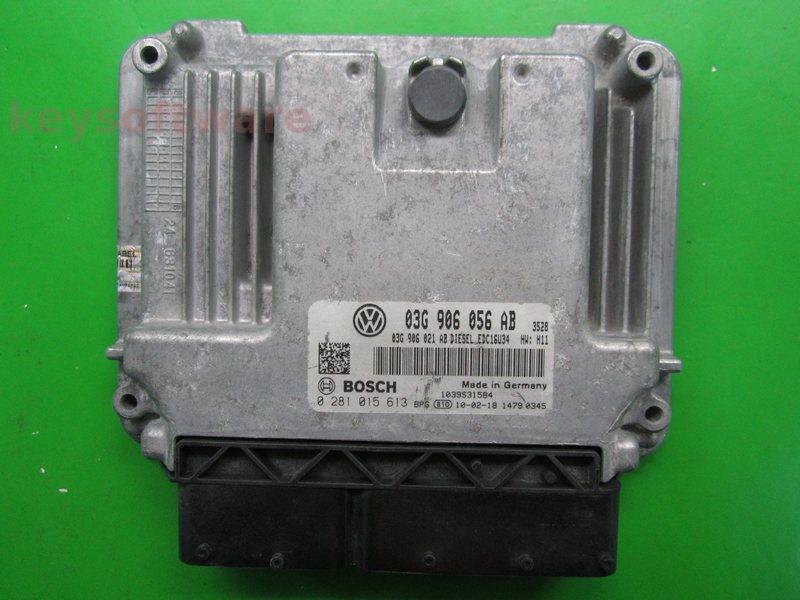 ECU VW Caddy 1.9TDI 03G906056AB 0281015613 EDC16U34 H11