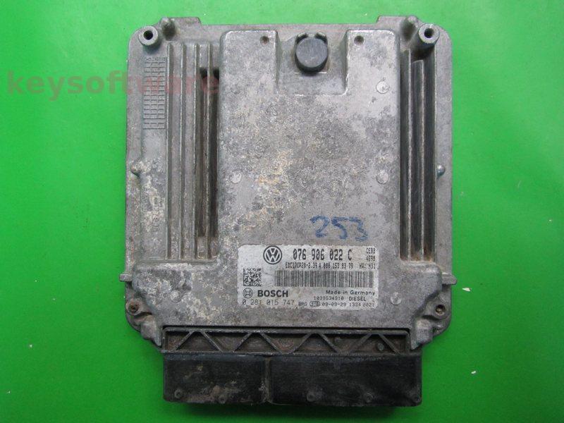 ECU VW Crafter 2.5TDI 076906022C 0281015747 EDC17CP20 CEBB H30