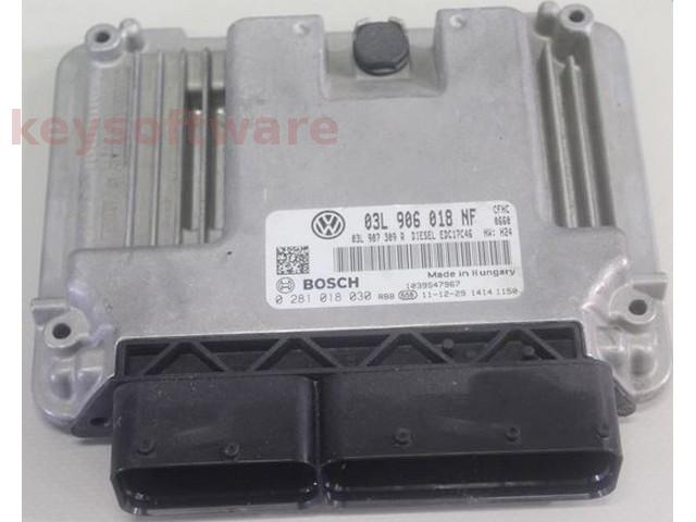 ECU VW Caddy 2.0TDI 03L906018NF 0281018030 EDC17C46 CFHC{