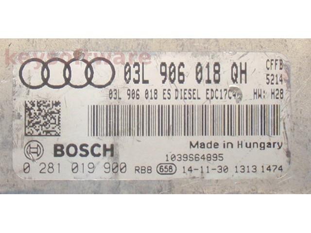 ECU Audi Q3 2.0TDI 03L906018QH 0281019900 EDC17C46 CFFB{