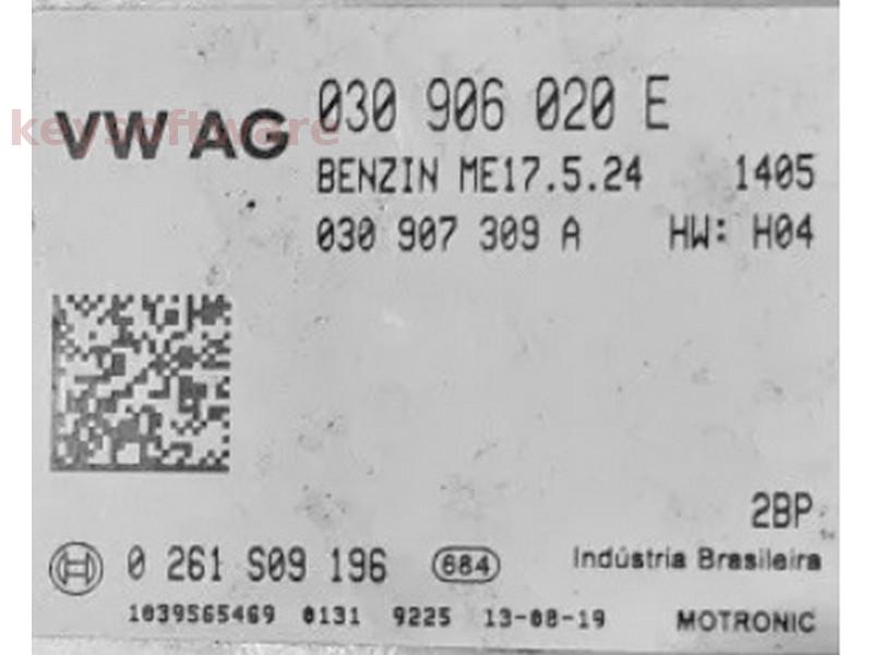 ECU VW Fox 1.0 030906020E 0261S09196 ME17.5.24 {