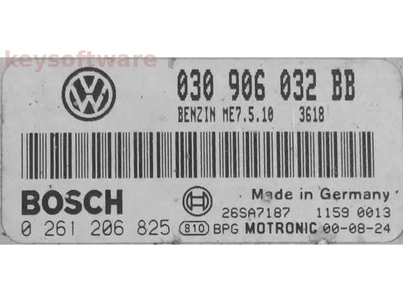 ECU Seat Arosa 1.4 030906032BB 0261206825 ME7.5.10 AUD