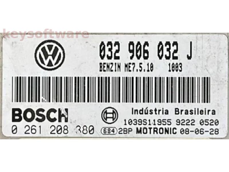 ECU VW Fox 1.6 032906032J 0261208380 ME7.5.10 BAH