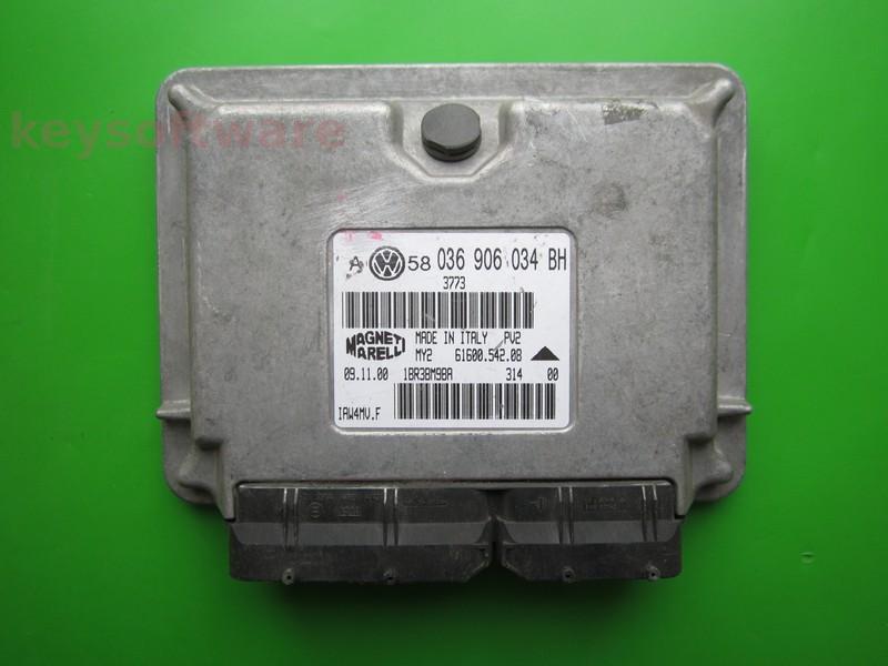 ECU VW Bora 1.6 036906034BH 6160054208 IAW 4MV.F AZD