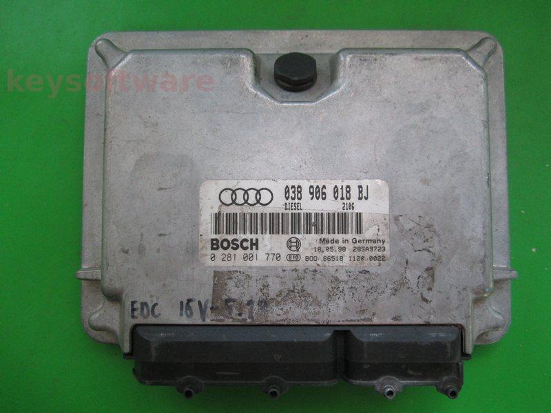 ECU VW Bora 1.9TDI 038906018BJ 0281001770 EDC15V