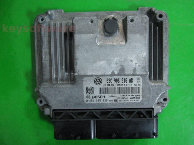 ECU VW Eos 1.4 03C906016AB 0261S05039 MED17.5.5 CAXA H04