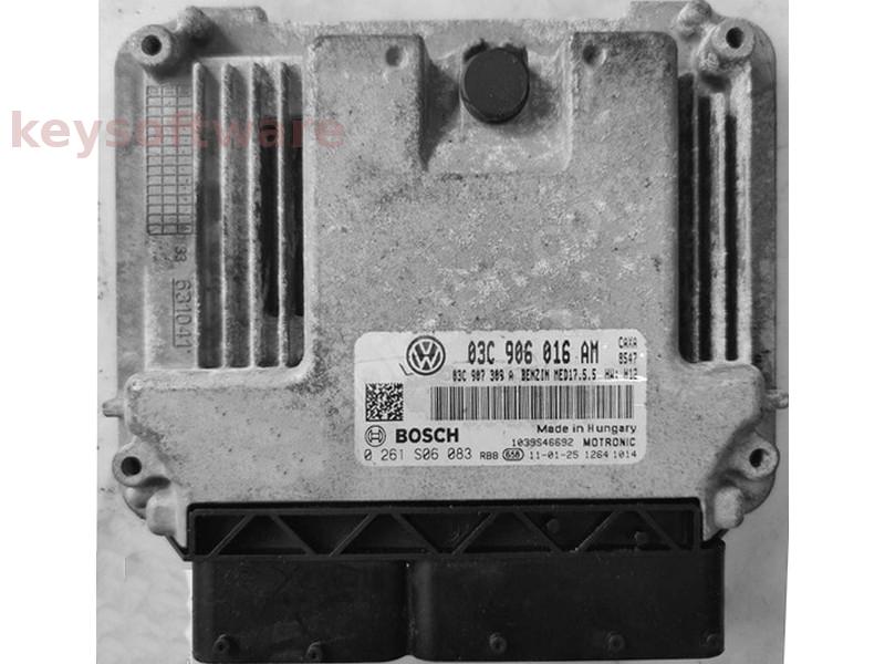 ECU VW Golf 1.4 03C906016AM 0261S06083 MED17.5.5 CAXA H12 {